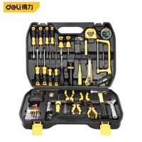 得力（deli）家用多功能五金工具箱套装工具组套电工木工维修套装42件套