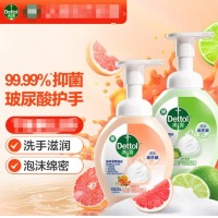 滴露（Dettol）泡沫洗手液西柚250ml+青柠250ml