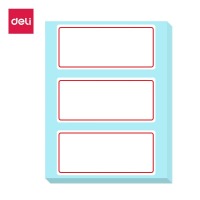 得力（deli） 粘性标签标贴 不干胶纸 贴纸 空白标签纸 标签贴 口取纸 姓名贴 共36