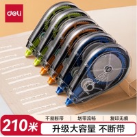 得力（deli）210米酷黑修正带 6个装VR190