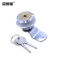 安赛瑞 配电箱柜门锁 铜锁芯转舌锁 电表箱信报箱工业机柜锁 十字通开 5D00770