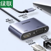 绿联 扩展坞HDMi/VGA转Type-c转接头