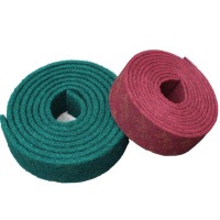 海斯迪克 工业百洁布擦拭布 绿色7厘米*5.8米 HKY-152 强力去污打磨除锈拉丝清洁