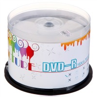 紫光（UNIS）DVD-R 盘面可打印/空白光盘/刻录盘 炫彩可打印系列 16速4.7G 