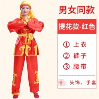 武术比赛演出服男女生锣鼓秧歌打鼓服练功服腰鼓舞龙舞狮服装成人