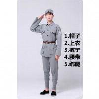 成人红军演出服八路军合唱服红歌诵新四军衣服舞台话剧抗战表演服