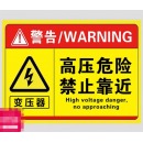 变电箱警示贴300*400mm