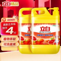 立白 洗洁精西柚大桶【4斤】清新西柚 1kg*2桶