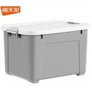 禧天龙 塑料收纳箱110L 灰色 1个装 带轮