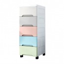 夹缝塑料收纳柜子抽屉式厨房窄缝隙储物柜卫生间多层收纳箱置 莫兰迪【全密封30cm宽】