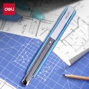 得力(deli)9mm小号铝合金护套美工刀2086 浅蓝