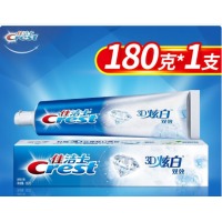 佳洁士（CREST）牙膏 3D炫白 去牙渍含氟防蛀 清新口气清新薄荷 3D炫白双效 180
