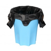 背心式垃圾袋加厚手提黑色小号特厚马夹塑料袋大号一次性 黑宽30*50cm50只厚2.5丝全