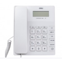 得力（deli） 电话机779来电显示办公家用电话机/固定电话/座机（白）