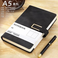 朗捷2026年日程本每日计划本国潮风效率手册一天一页日记本加厚日历记事本年历本 黑色搭扣2