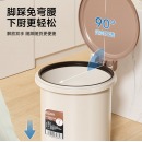 五月花垃圾桶脚踏式脚踩翻盖7L厨房垃圾桶带盖家用客厅卫生间卧室厕所