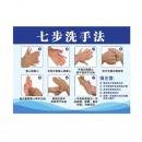 七步洗手法 高清贴纸 防水23 20x30cm