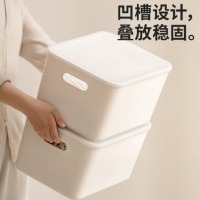 桌面收纳盒带盖 8L