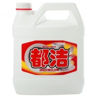 都洁 柠檬洗洁精5kg大桶装餐具瓜果蔬菜洗涤灵厨房酒店餐具
