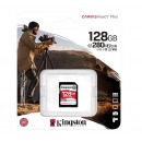 金士顿（Kingston）128GB SD存储卡 U3 V60 4K 数码相机内存卡 读速280MB/s 写速100MB/s 微单/单反相机