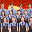 诗歌朗诵团体合唱演出服 女