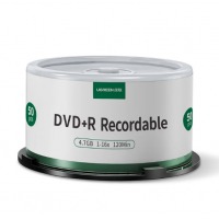 绿联 DVD+R空白光盘50片装 16倍速4.7G大容量 高速碟片