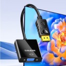 山泽 DP转VGA转换器 Displayport转VGA母头转接头线 台式主机电脑接显示器投影仪高清线 PG02