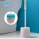 茶花 马桶刷子 清洁刷洗厕所刷子 洁厕刷套装 白色