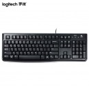 罗技（Logitech）K120 键盘 有线键盘 黑色U口 104键