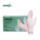 爱马斯（AMMEX）TLFC44100 一次性乳胶手套居家家庭清洁工业科研橡胶手套标准型 无粉麻面 定做 M码 100只/盒