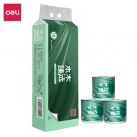 得力（deli）本木臻选系列 有芯卷纸3层245段 WJ3245-01 白色 10卷/提