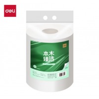 得力（deli）本木臻选系列 大盘纸2层240米 WP2240 白色 3卷/提
