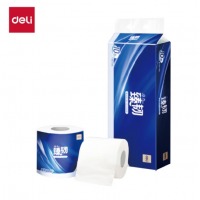 得力（deli）臻韧系列 有芯卷纸4层140克 WJ4140-01 白色 10卷/提