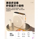 纽曼（Newmine）U-262小蜜蜂扩音器教师教学专用无线领夹麦大功率防啸叫导游户外便携式大音量蓝牙音箱长续航 白
