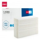 得力（deli）本木臻选系列 擦手纸1层200抽 CC1200-01 白色 20包/箱