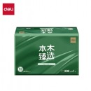 得力（deli）本木臻选系列 擦手纸1层200抽 CC1200-04 白色 包