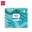 得力（deli）桔然系列 擦手纸1层200抽 CC1200-05 白色 20包/箱