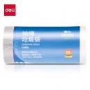 得力得心LQ504-抽绳垃圾袋(白色)(30只/卷,1卷/包)