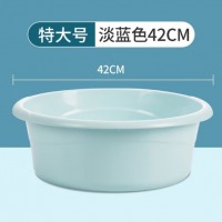 茶花 塑料洗脸盆 特大号淡蓝色 42cm