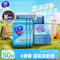 维达（Vinda）杀菌湿巾10片*5包