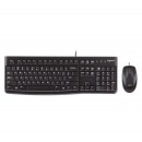 罗技（Logitech）MK120 键鼠套装 USB即插即用 全尺寸 黑色