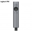 罗技（Logitech）Spotlight 无线演投影笔 远程视频会议翻页笔 非激光笔 放大聚焦液晶屏可显（灰色）