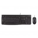罗技（Logitech）MK121P有线键鼠套装 108键全尺寸 黑色